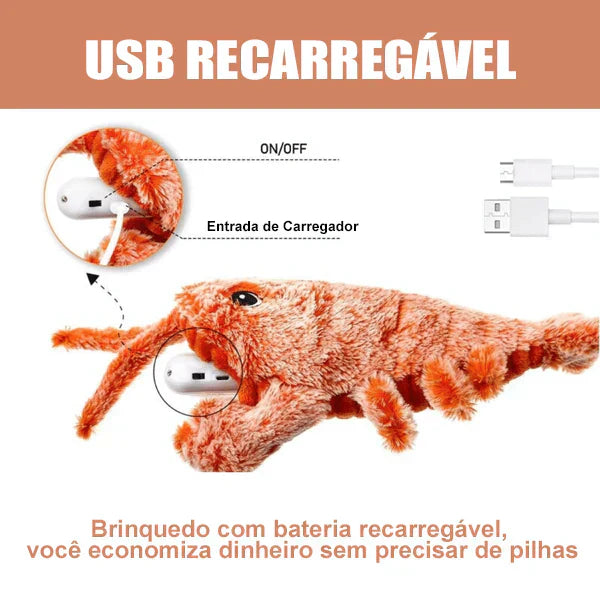 Lagostinha™ - Brinquedo Lagosta interativo para Pets